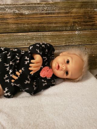 Reborn Baby Girl Sculpt By Michelle Fagan Precious Little Girl Doll Cloth Body