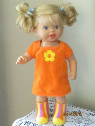 2007 Mattel Cute Little " Mommy Gotta Go Potty " Doll Talks & Moves 14 " T