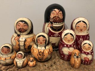 Russian Doll Matryoskha Eskimo With Seals 2 Different Styles Available