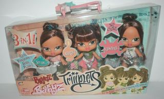 Bratz Babyz Triiiplets Dolls Sivan Aira & Kesara Brats Babies Triplets Nrfb