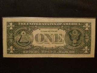 2013 Low Serial Number $1 One Dollar Star Note Bill Serial E00000265 2