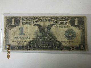 1899 $1 Dollar Bill Large Silver Certificate,