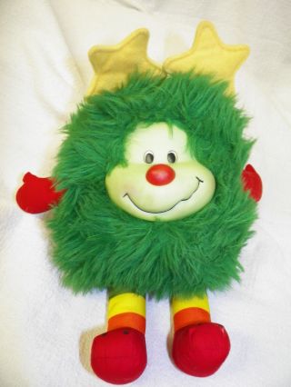 Vintage Mattel Hallmark 1983 Rainbow Brite Green Sprite Lucky 10 " Stuffed Plush