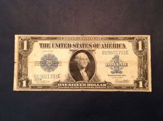 1923 Us $1 One Dollar Large Size Silver Certificate Fr 237