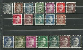 Germany Reich Occupation On Hitler Private Local Rannu Eesti Set Mnh