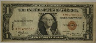 1935 - A,  $1.  Hawaii Note.  Cu187a/rn