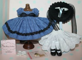 8 " Madame Alexander Ma Blue Calico Outfit Tagged Lucy Locket Complete