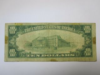 1929 $10 National Currency,  The First National Bank of Montgomery PA. ,  VG 2