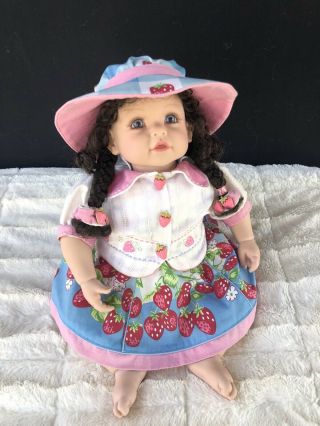 Adora 18 " Baby Doll In Tagged Outfit Curly Black Hair W/ Braids Blue Eyes