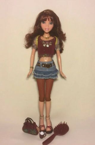 Mattel Barbie My Scene Cafe Chic Chelsea Brown Hair Doll Deboxed Complete