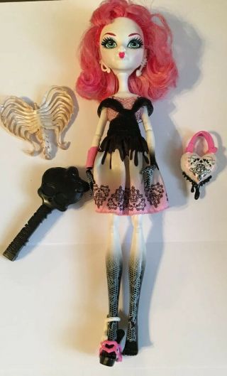 Monster High School Doll Ca Cupid 11 " 1st Wave Valentine Figure W Purse