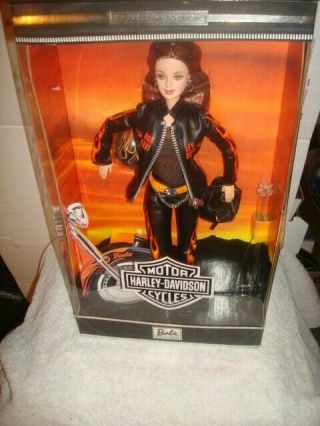 Harley Davidson Barbie 5 In Series Collector Edition (2000) 29207 By Mattel