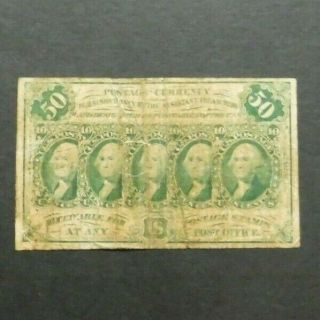 50 Cents U.  S.  Postage Currency,  Fractional Banknote