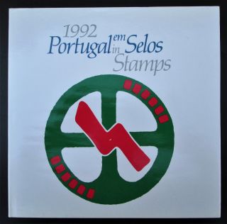1992 Portugal Em Selos - Book Of The Year With All Stamps Of 1992