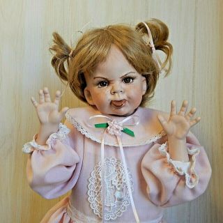 Peggy Sue/terrible Twos 21 " Porcelain Character Artist Doll Designed By D.  Rubert