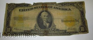 Us 1922 $20 Twenty Dollar Bill Gold Coin Seal Certificate Large Size Note
