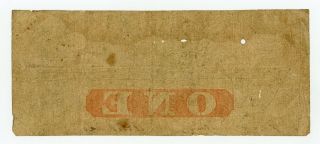 1861 $1 The Beverly Bank - Beverly,  JERSEY Note CIVIL WAR Era 2