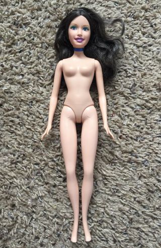 Nude Barbie Raquelle Black Hair Hoody Body Doll