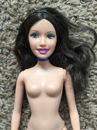 Nude Barbie Raquelle Black Hair Hoody Body Doll 2