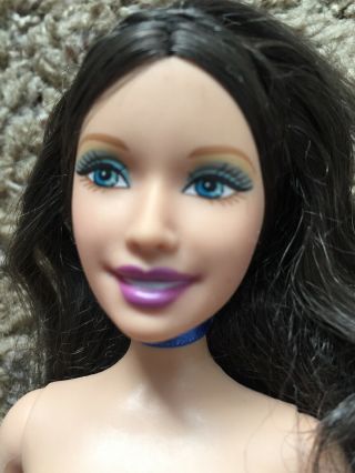 Nude Barbie Raquelle Black Hair Hoody Body Doll 3
