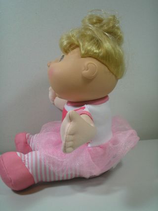 Cabbage Patch Kids Sittin ' Pretty Seated Baby Doll Pink Fox Ballerina Blonde 3
