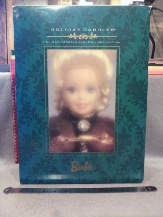 Porcelain Holiday Caroler 1996 Barbie Doll