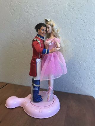 Mattel Barbie Sugarplum Princess & Nutcracker Ken Doll Dance Stand Twirl Ballet