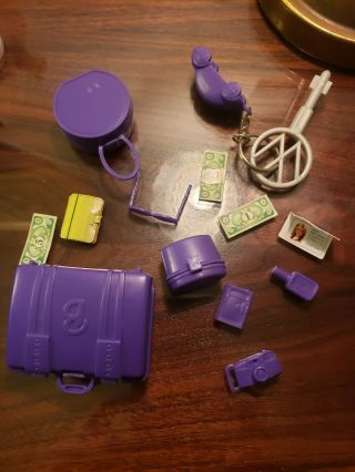 Barbie Doll Purple Volkswagen Bug Car Accessories And Key