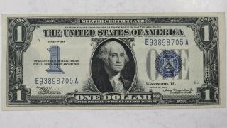 1934 $1 Silver Certificate " Funny Back " Choice Vf Very Fine,  Plus (705a)