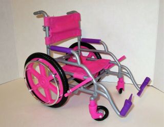 18 " Doll Wheelchair Pink Fold Up For My Life As American Girl Our Generation