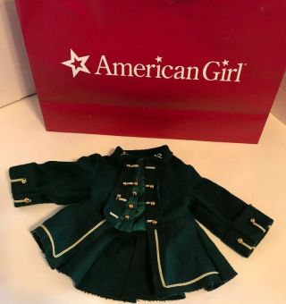 American Girl Doll Retired Felicity Green Riding Habit Outfit Waistcoat Jacket