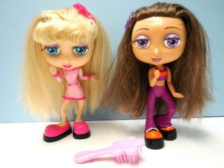 2 1999 Mattel 7 " Talking Diva Stars Dolls,  Hairbrush