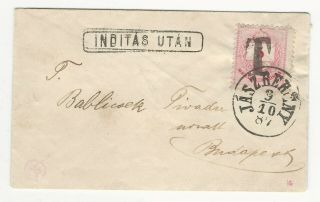 Small Hungarian Commercial Cover 9.  10.  1887,  Local.