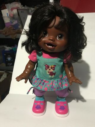 Hasbro Baby Alive African American Wanna Walk Interactive Talking Walking Doll