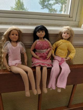 3 Only Hearts Club Dolls Euc Hannah Faith Asian American Doll With 2 Friends