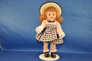Vogue Ginny 1953 43 Beryl On Light Brown Haired Doll