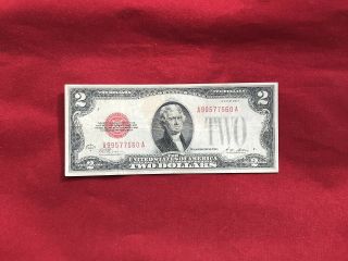 Fr - 1502 1928 A Series $2 Red Seal Us Legal Tender Note " Bargain Bin " Vf