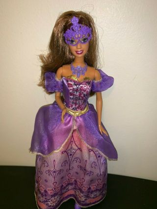 Barbie & Three Musketeers Viveca Teresa Hispanic Doll With Purple Outfit & Mask