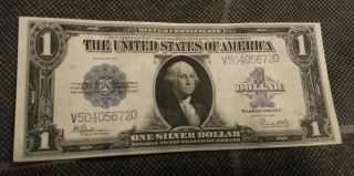 Series Of 1923 Large Size $1 U.  S.  Silver Certificate Note Blue Serial F - Xf