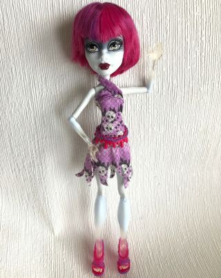 Monster High Create a Monster Ghost Girl CAM Doll Complete Wig Shoes Dress Belt 2