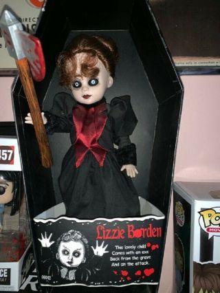 Lizzie Borden Living Dead Doll Full Size Doll With Axe And Coffin