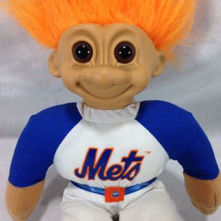 Russ 12 " Plush Troll Doll Mets Uniform Official License Major League Baseball
