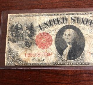 1917 $1 Legel Tender Large Size Note Circulated 2