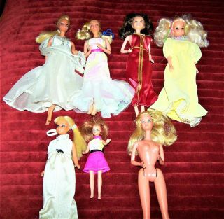 Vintage 1966 Barbie Dolls With Clothing
