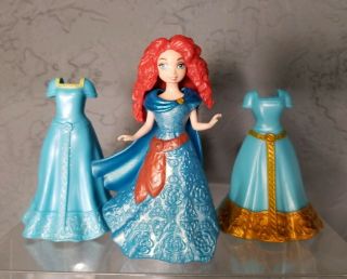 Polly Pocket Disney Princess Magiclip Merida Brave Dresses Magic Clip E90