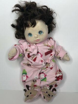 My Child Doll Vintage Mattel 1985 Brown Hair Blue Eyes Curly Hair