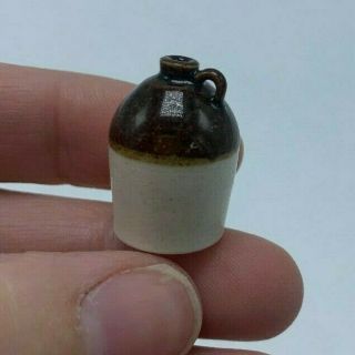 Jim Clark Miniature Pottery - Handpainted Dollhouse Pottery - Dollhouse Jug