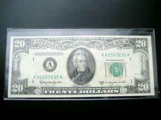 $20 1950 D ( (boston))  Federal Reserve Choice Unc Note