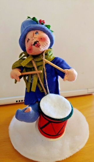 Annalee Christmas Drummer Boy Doll Elf 9 Inches Winking Face,  90 