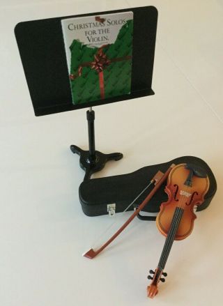 American Girl Violin Set With Case,  Stand & Christmas Music Book